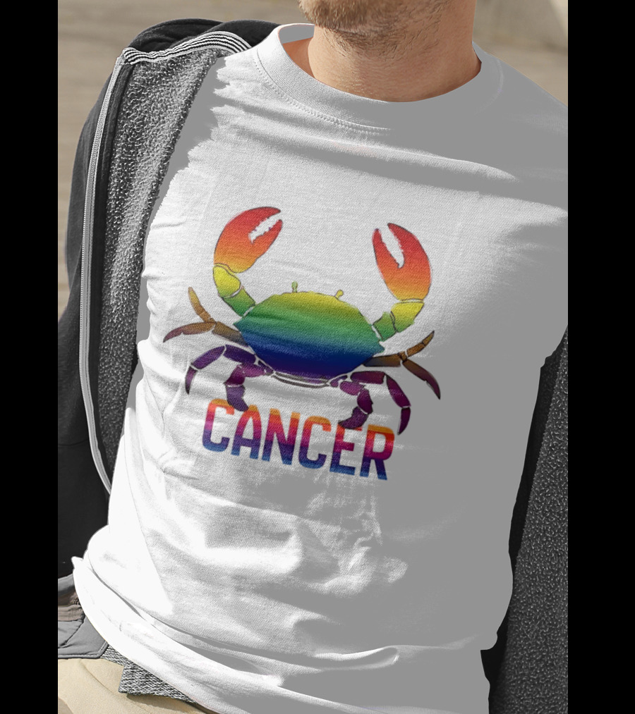 Cancer Rainbow Crab LGBT Pride T-Shirt