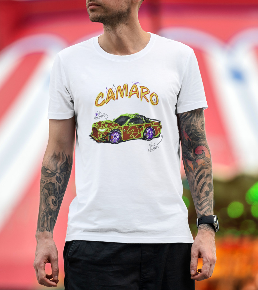 Camaro Big Engine Big Sound Vibrant Street T-Shirt