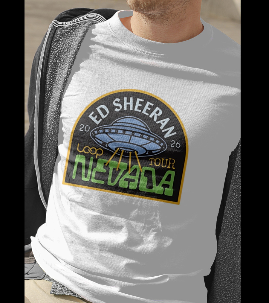 Ed Sheeran 2026 Nevada Loop Tour UFO T-Shirt