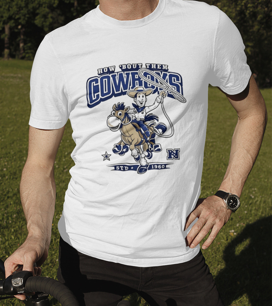 How 'Bout Them Cowboys Woody Riding Horse Howdy Partner Adventure T-Shirt