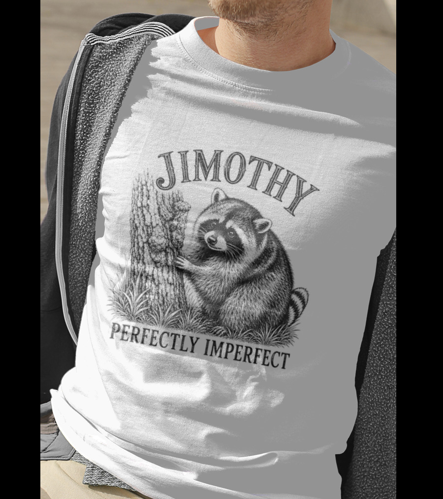 Jimothy Perfectly Imperfect Raccoon Forest T-Shirt