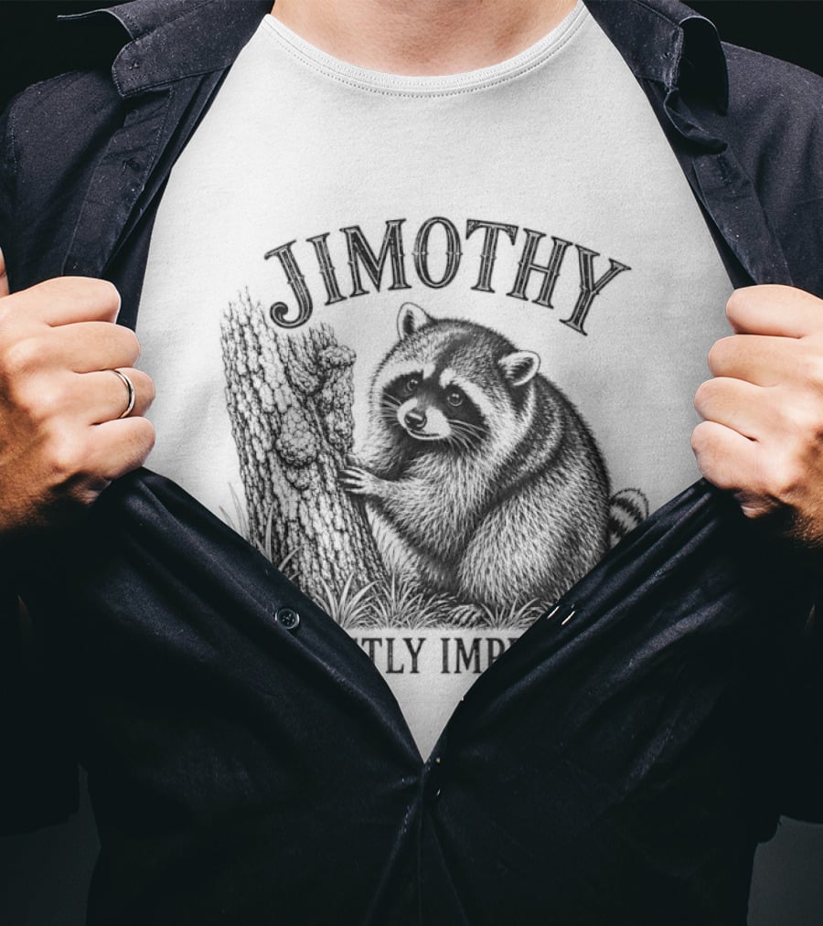 Jimothy Perfectly Imperfect Raccoon Forest T-Shirt