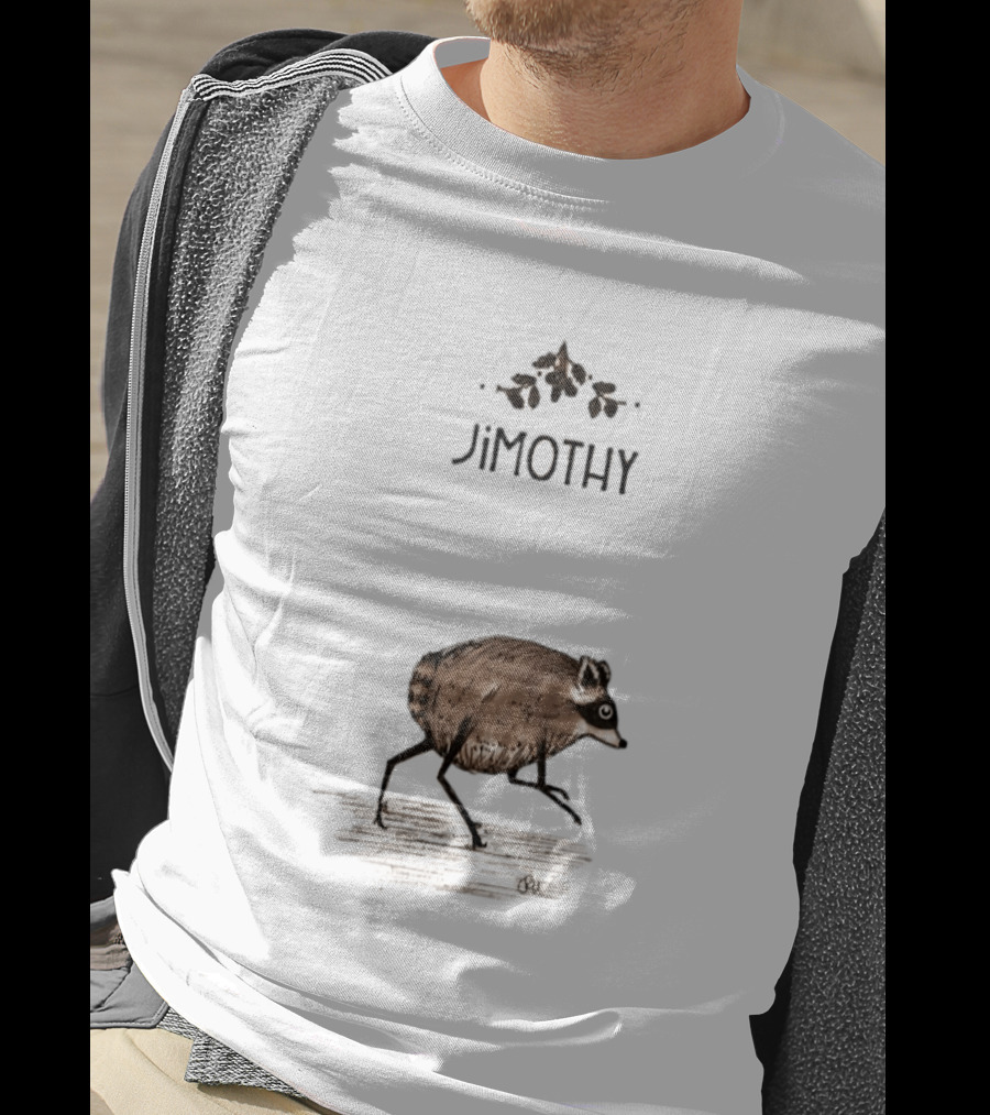 Jimothy Raccoon Vintage Style With Acorns T-Shirt