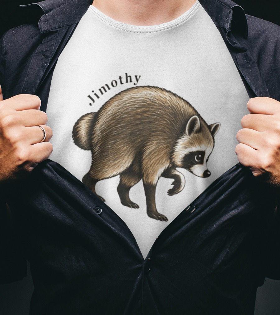 Jimothy Raccoon Seattle Ballard Walking Raccoon T-Shirt