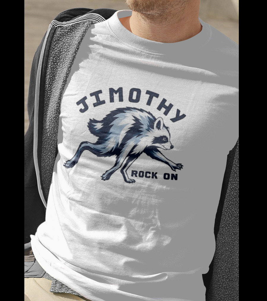 Jimothy Rock On Raccoon T-Shirt