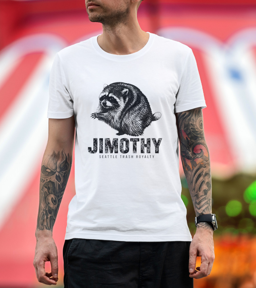 Jimothy Seattle Trash Royalty Raccoon T-Shirt