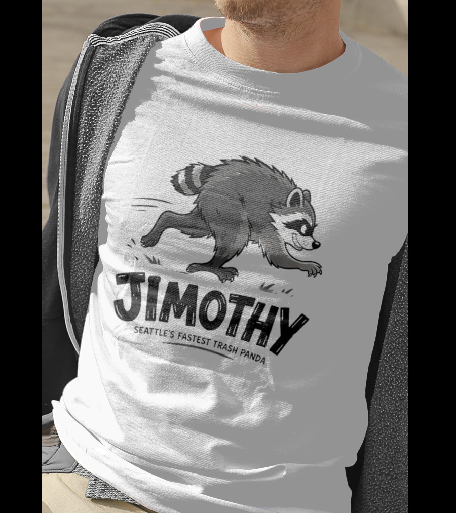 Jimothy Seattle's Fastest Trash Panda Racing Raccoon T-Shirt