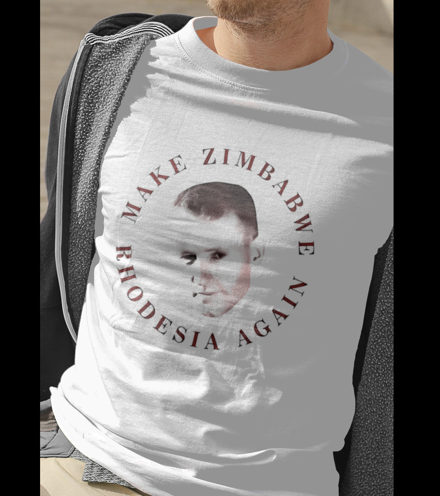 Make Zimbabwe Rhodesia Again Ian Smith Political Face T-Shirt