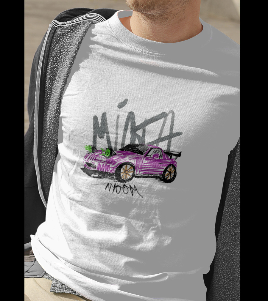 Mazda Miata JDM Childish Scribble Car Artwork NOOM T-Shirt
