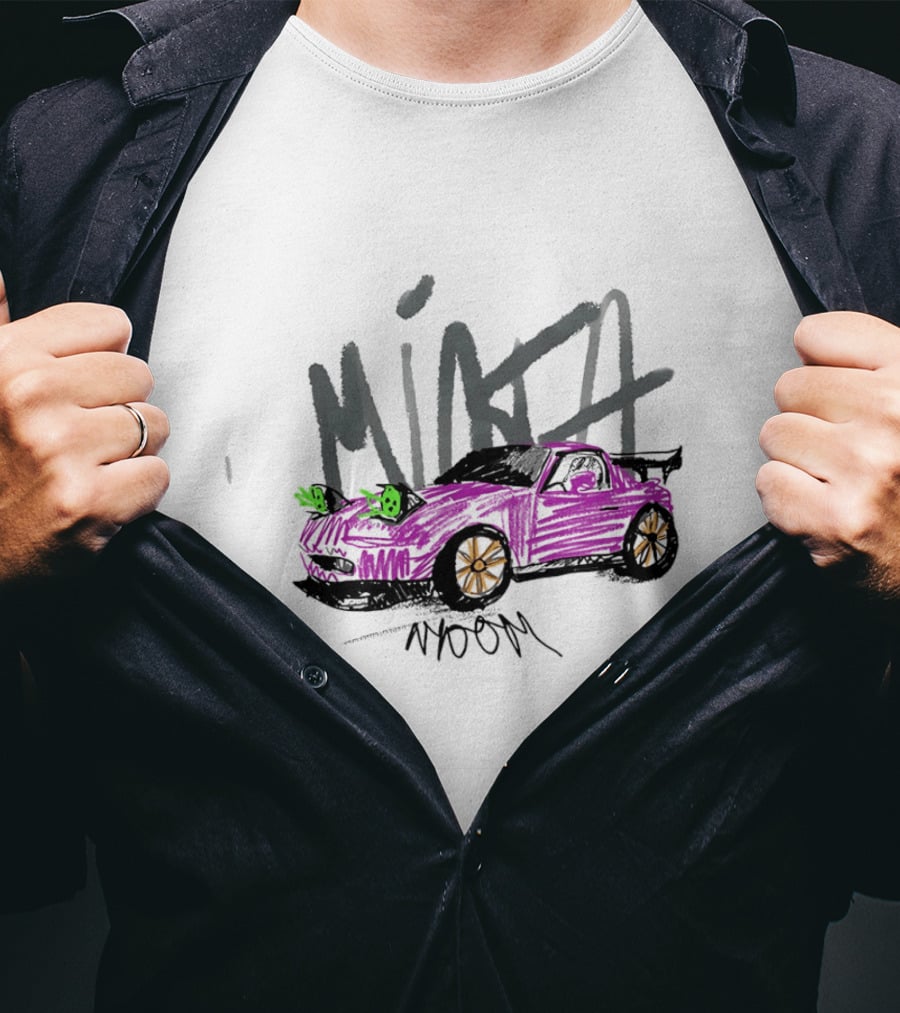 Mazda Miata JDM Childish Scribble Car Artwork NOOM T-Shirt