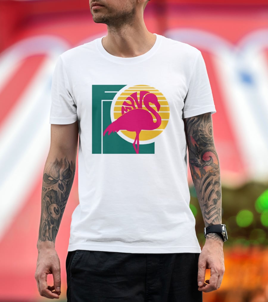 Move Flamingo Sunset Tropical FNS T-Shirt