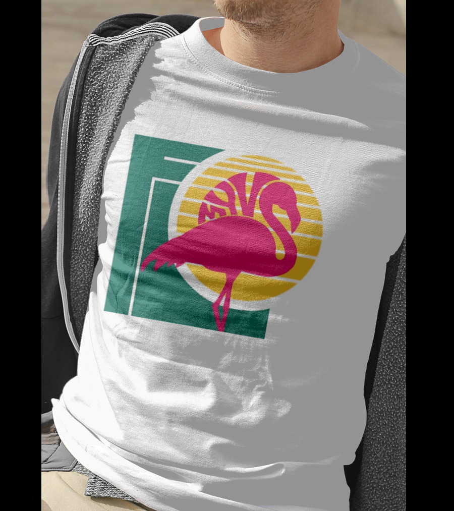Move Flamingo Sunset Tropical FNS T-Shirt