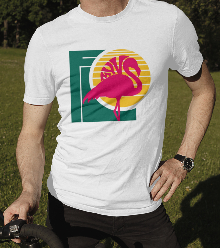 Move Flamingo Sunset Tropical FNS T-Shirt