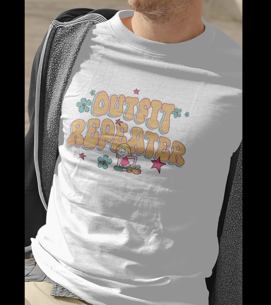 Outfit Repeater Fashion Aesthetic Cartoon Character Flowers Stars T-Shirt