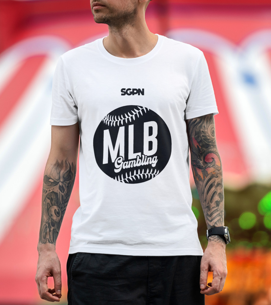 SGPN MLB Gambling Baseball Betting Enthusiasts T-Shirt