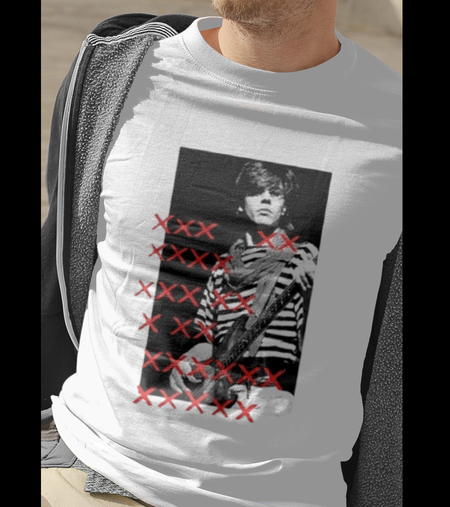 Simon Le Bon Duran Duran 80s Pop Striped T-Shirt