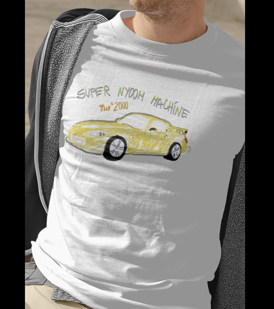 Super Nyoom Machine The S2000 JDM Car Enthusiast Yellow Racer T-Shirt