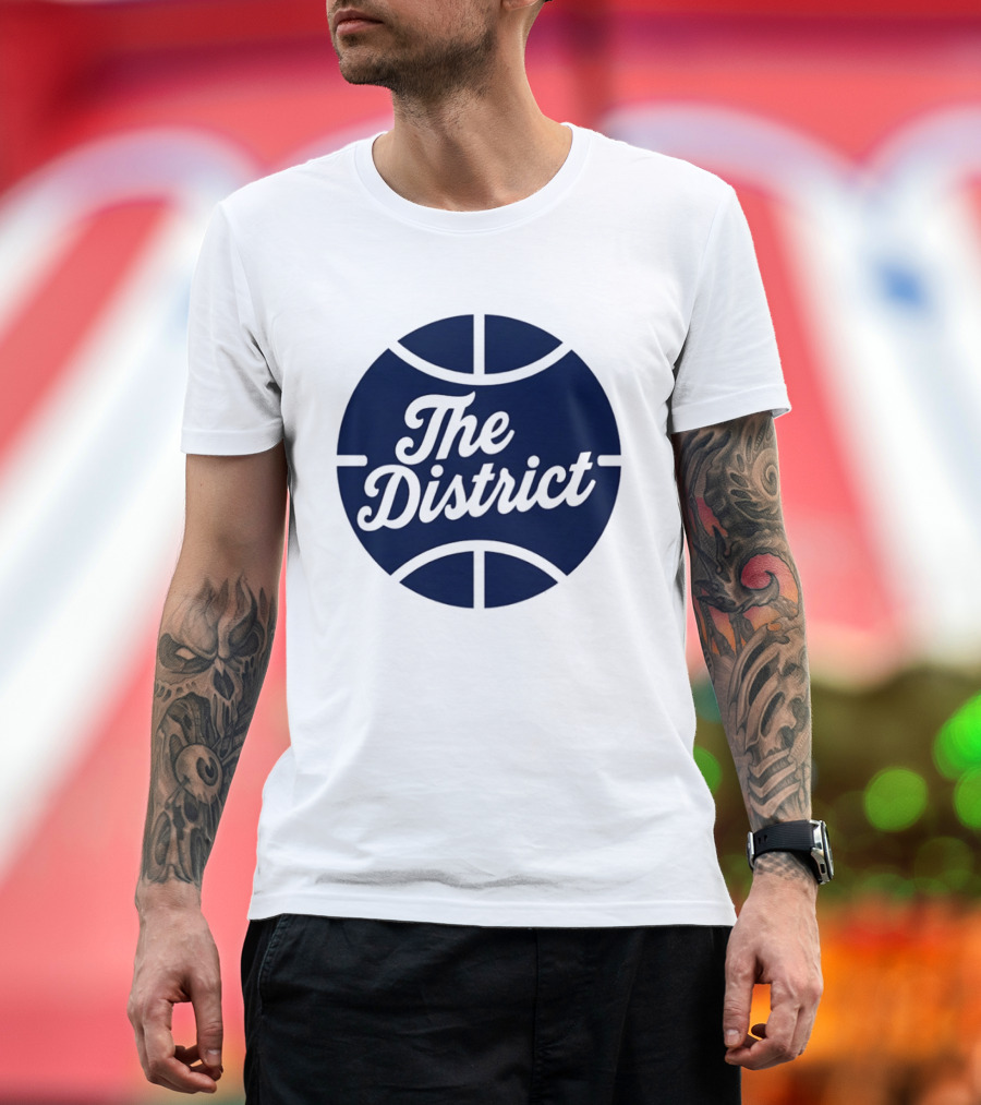 The District Basketball Branding Team Circle T-Shirt
