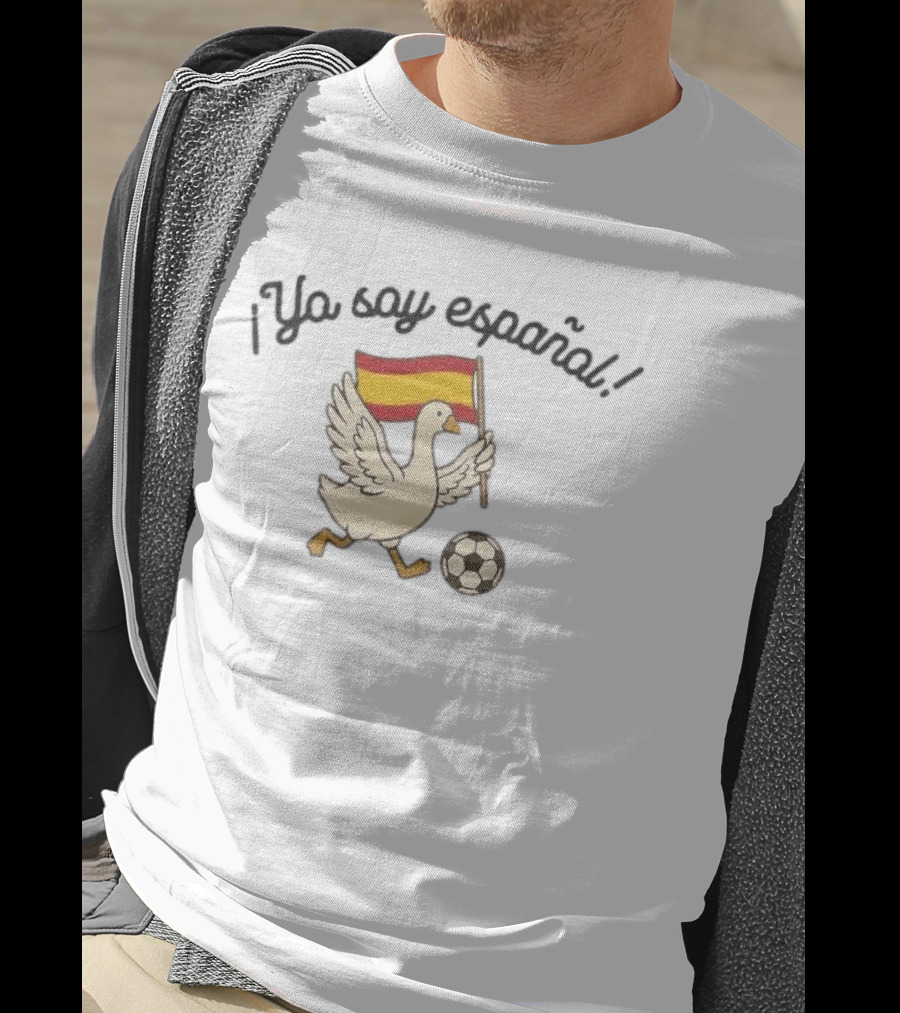 ¡Yo Soy Español España 2026 Ganso Bandera Fútbol! T-Shirt