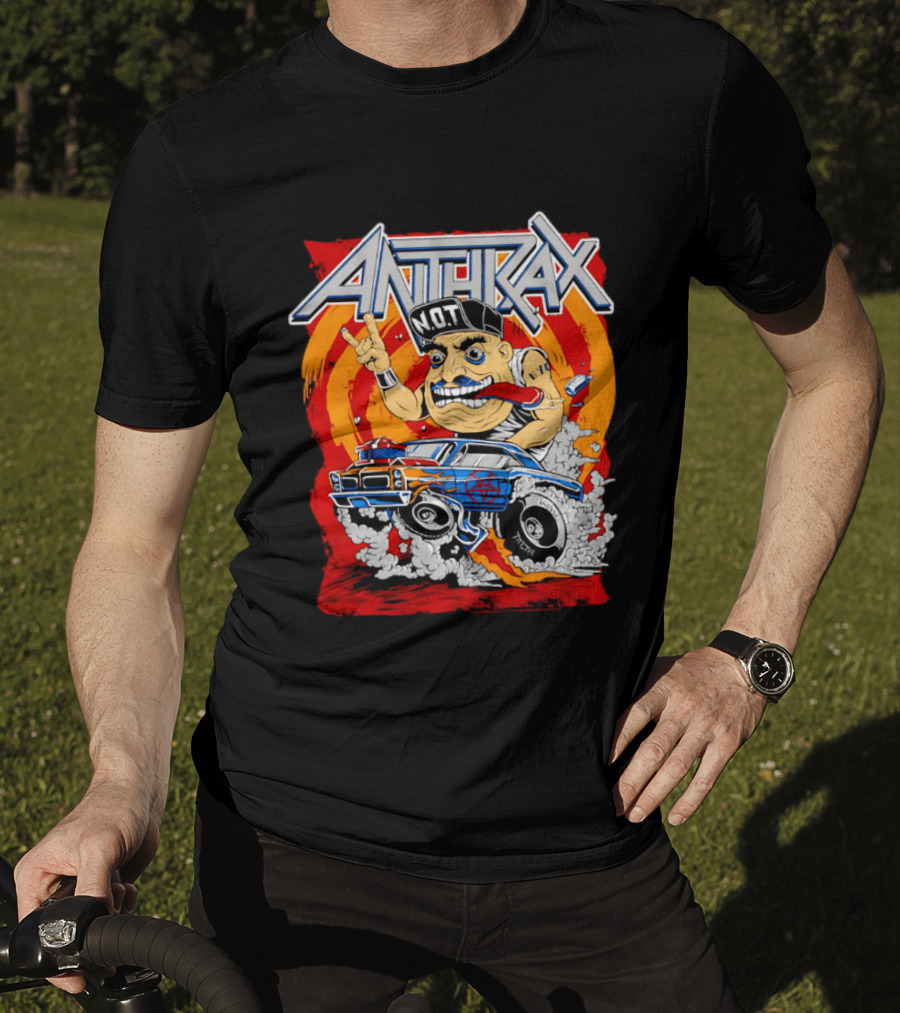 Anthrax N.O.T Muscle Car Ed Roth Style Illustration Monster Metal Rock T-Shirt