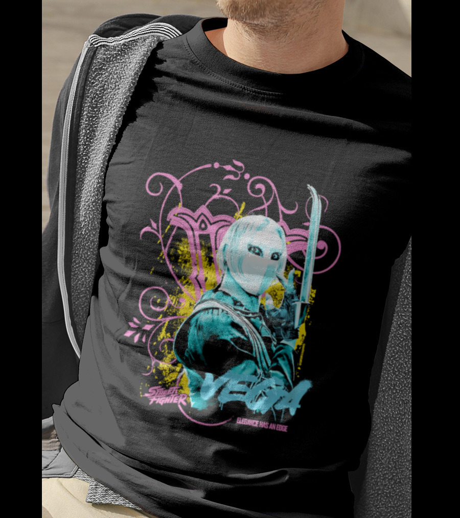 Fighter Vega Elegance Has An Edge Streetwear Warrior T-Shirt
