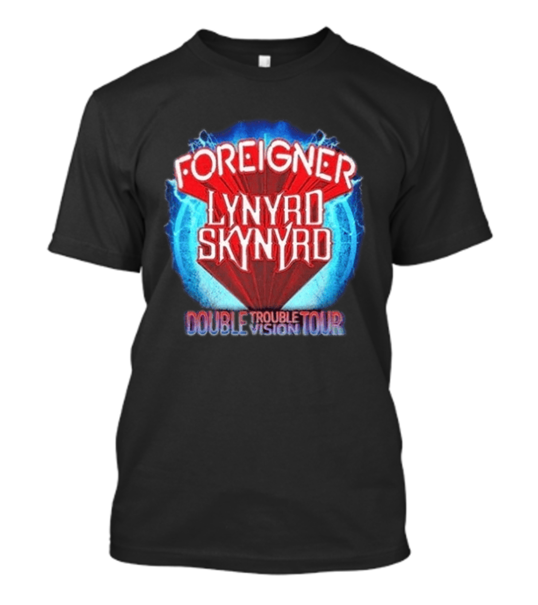 Foreigner Lynyrd Skynyrd Double Trouble Vision Tour 2026 T-Shirt