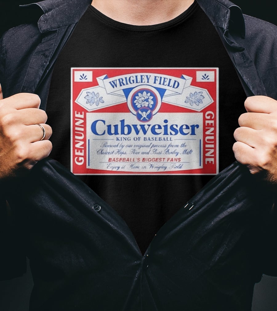 Wrigley Field Cubweiser Genuine Baseball's Biggest Fans T-Shirt