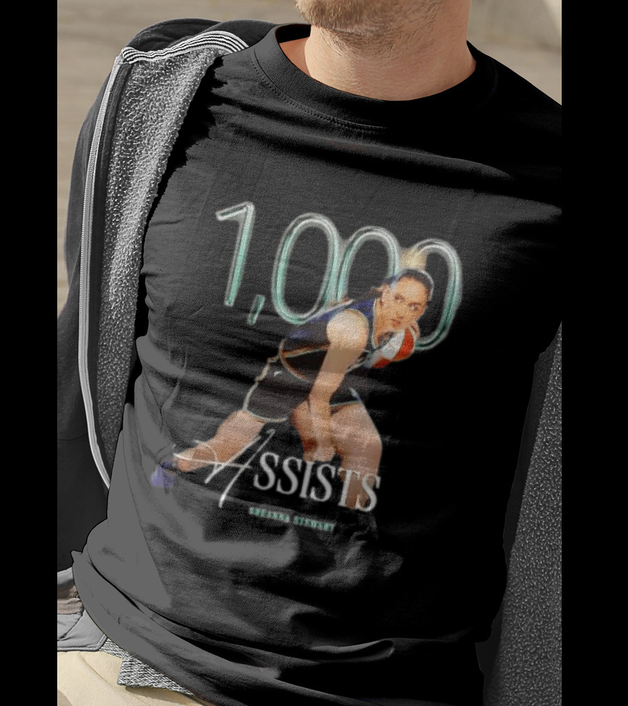 Breanna Stewart 1000 Assists Milestone New York Liberty Basketball Star T-Shirt