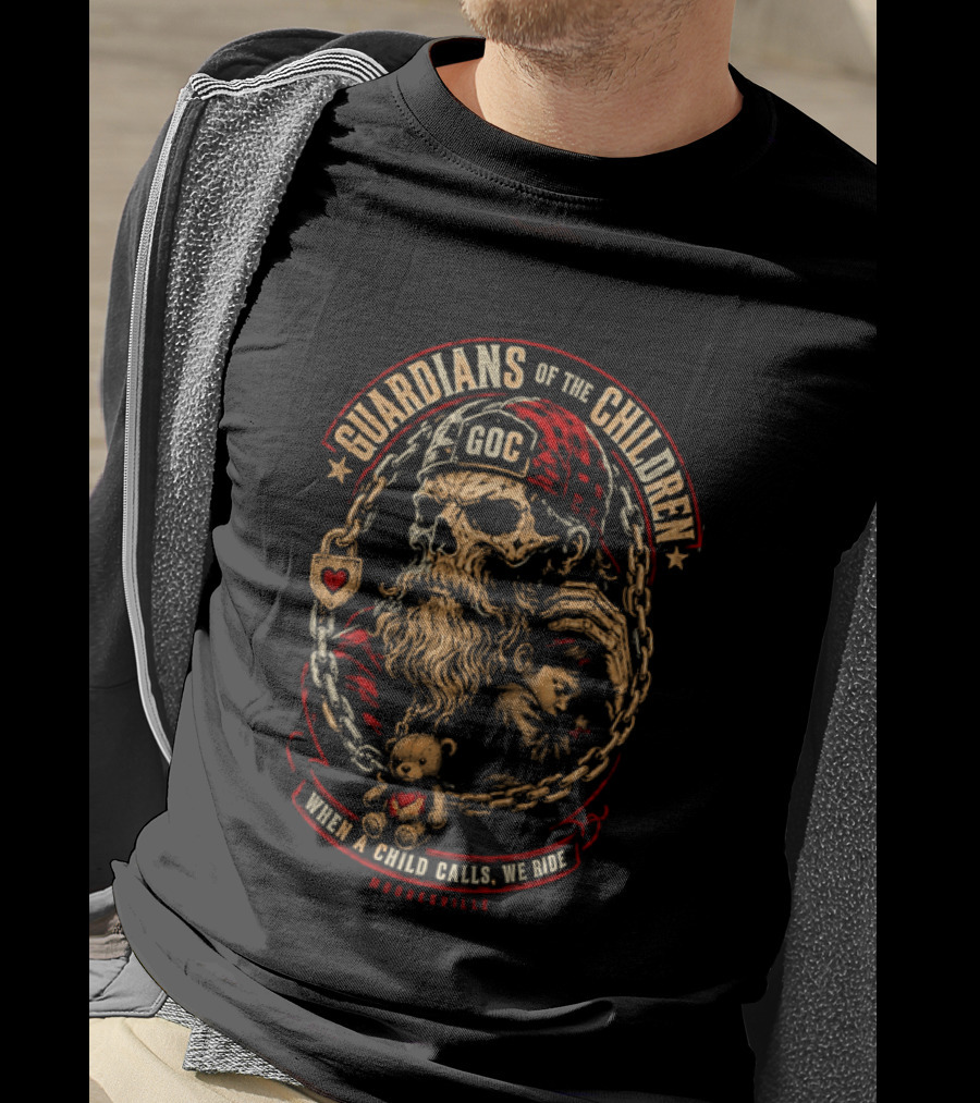 Guardians Of The Children GOC When A Child Calls We Ride Mooresville T-Shirt