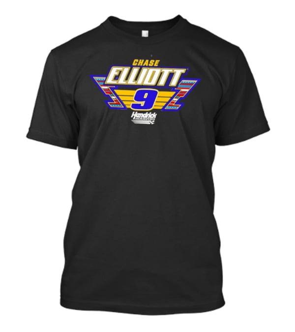 Chase Elliott 9 Hendrick Motorsports Racing NASCAR American Flag T-Shirt