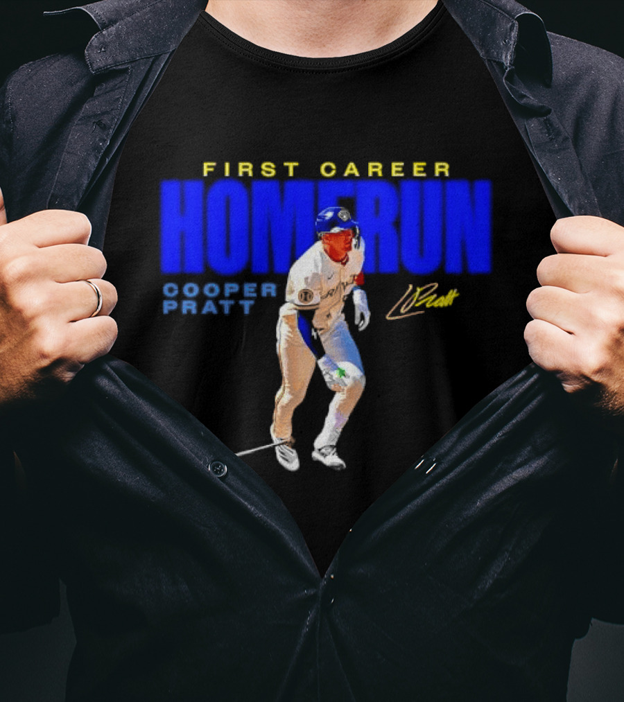 First Career Homerun Cooper Pratt Milwaukee Brewers T-Shirt