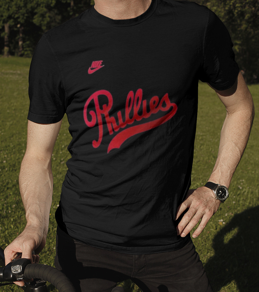 Philadelphia Phillies 2026 Field Of Dreams Phillies Nike Wordmark T-Shirt