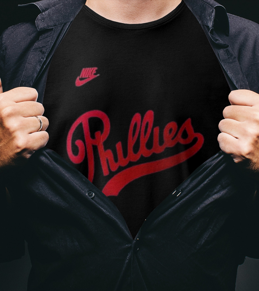 Philadelphia Phillies 2026 Field Of Dreams Phillies Nike Wordmark T-Shirt