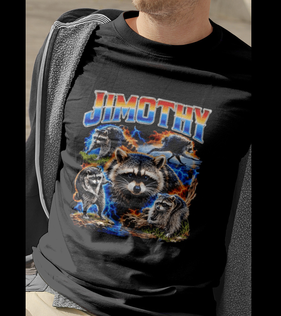Jimothy Raccoon Wildlife Adventure Seattle Trash Panda T-Shirt