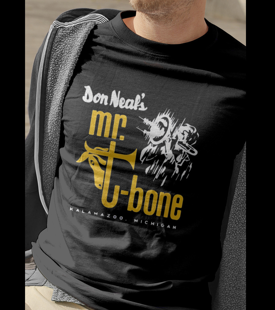 Don Neal's Mr Bone Kalamazoo Michigan Trombone T-Shirt