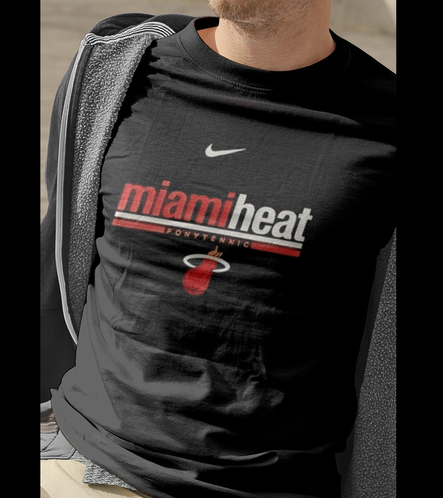 Nike Miami Heat Shaquille O Neal Ponytennis NBA T-Shirt