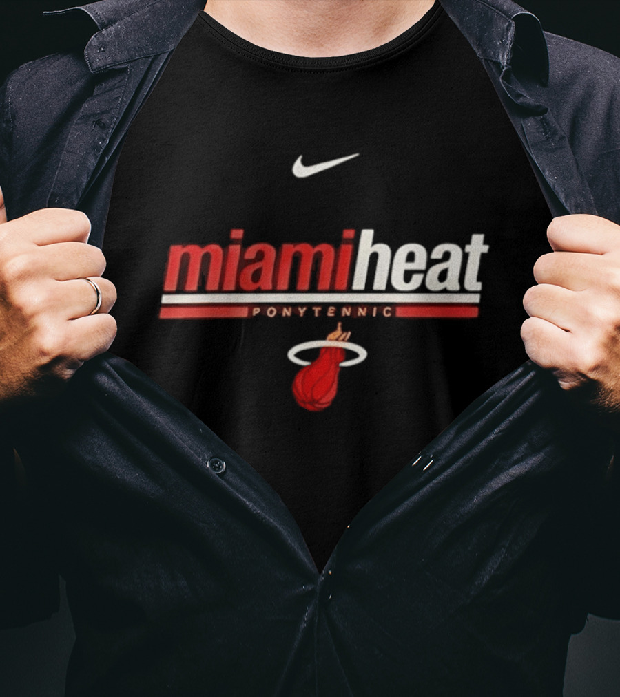Nike Miami Heat Shaquille O Neal Ponytennis NBA T-Shirt