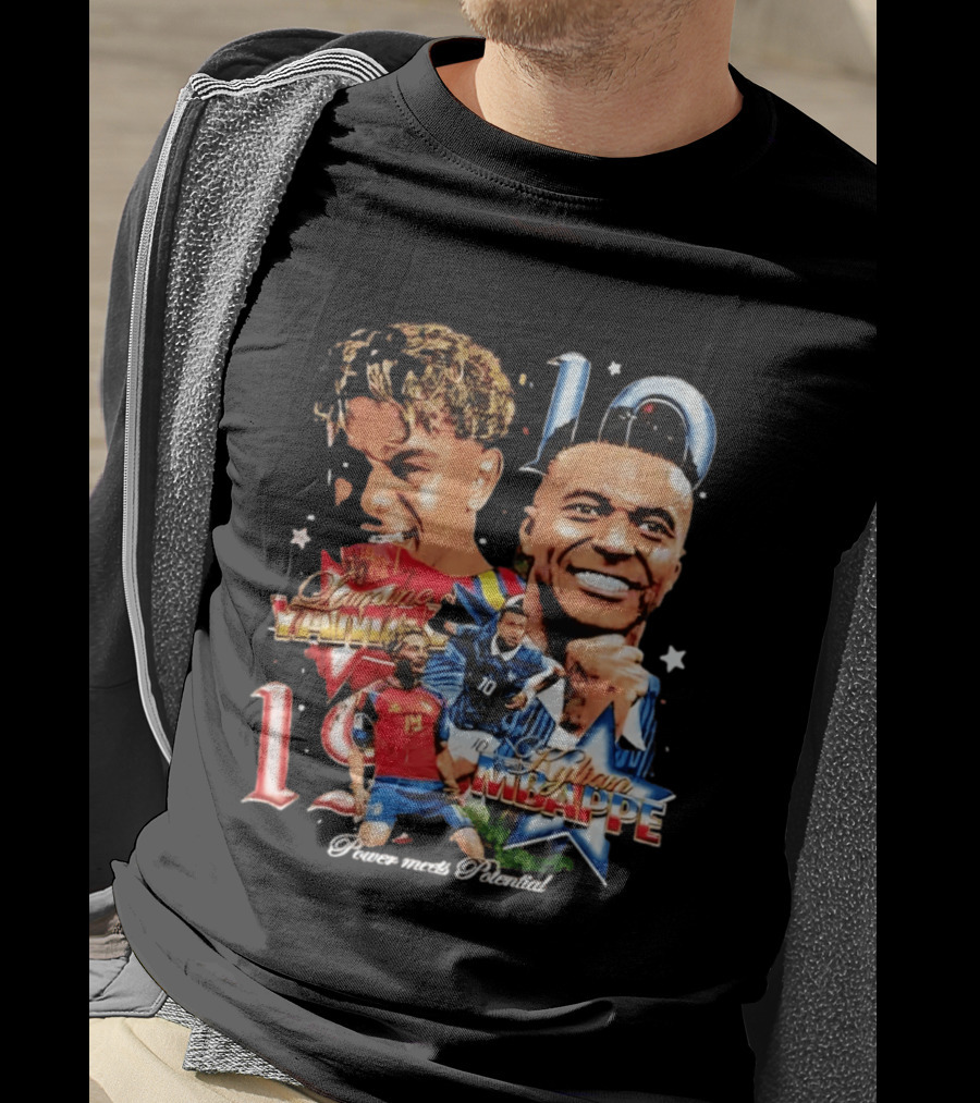 Lamine Yamal Kylian Mbappe 10 Power Meets Potential 19 T-Shirt
