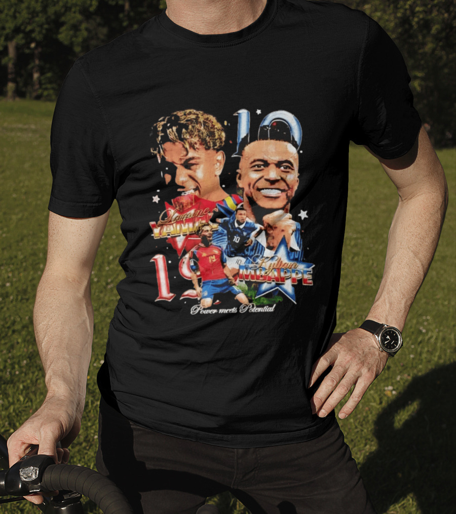 Lamine Yamal Kylian Mbappe 10 Power Meets Potential 19 T-Shirt