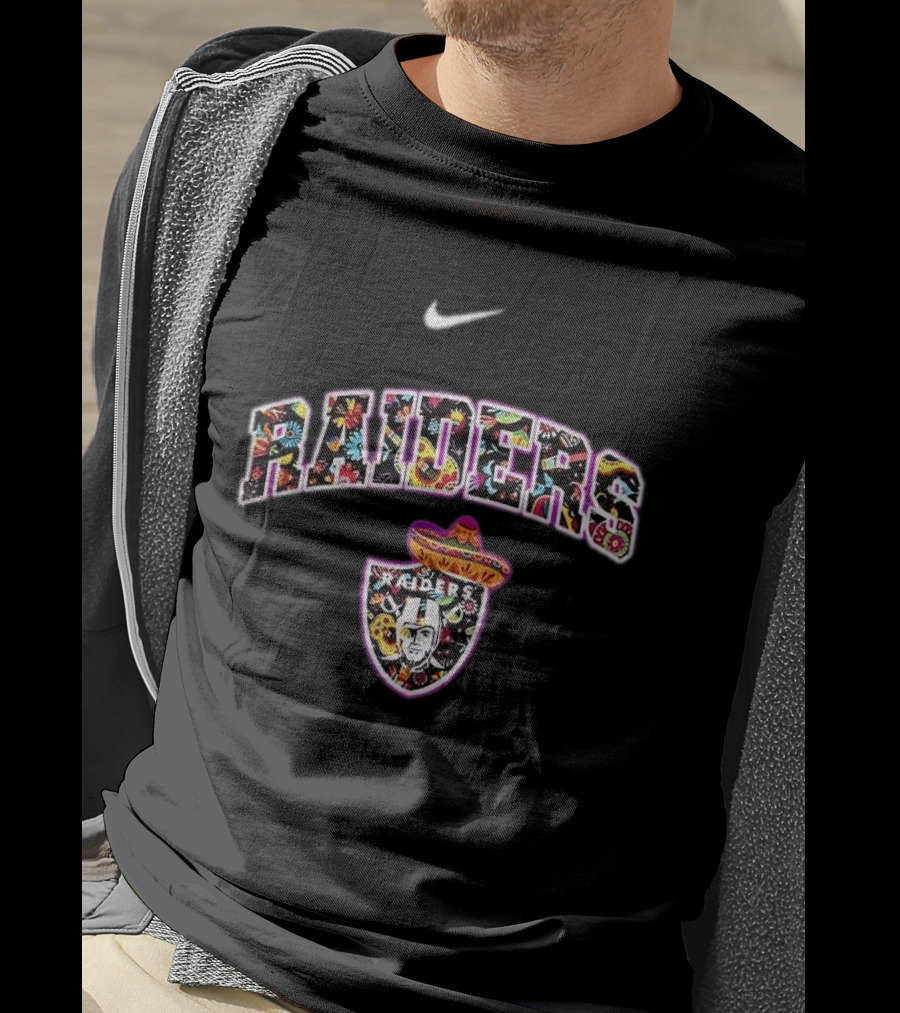 Las Vegas Raiders Hispanic Heritage Sombrero Nike Fiesta T-Shirt