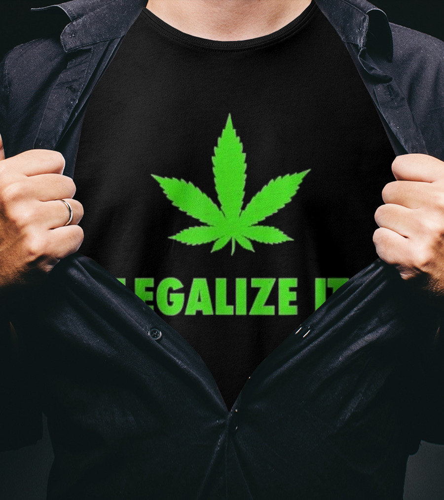 Legalize It Green Marijuana Leaf Cannabis T-Shirt