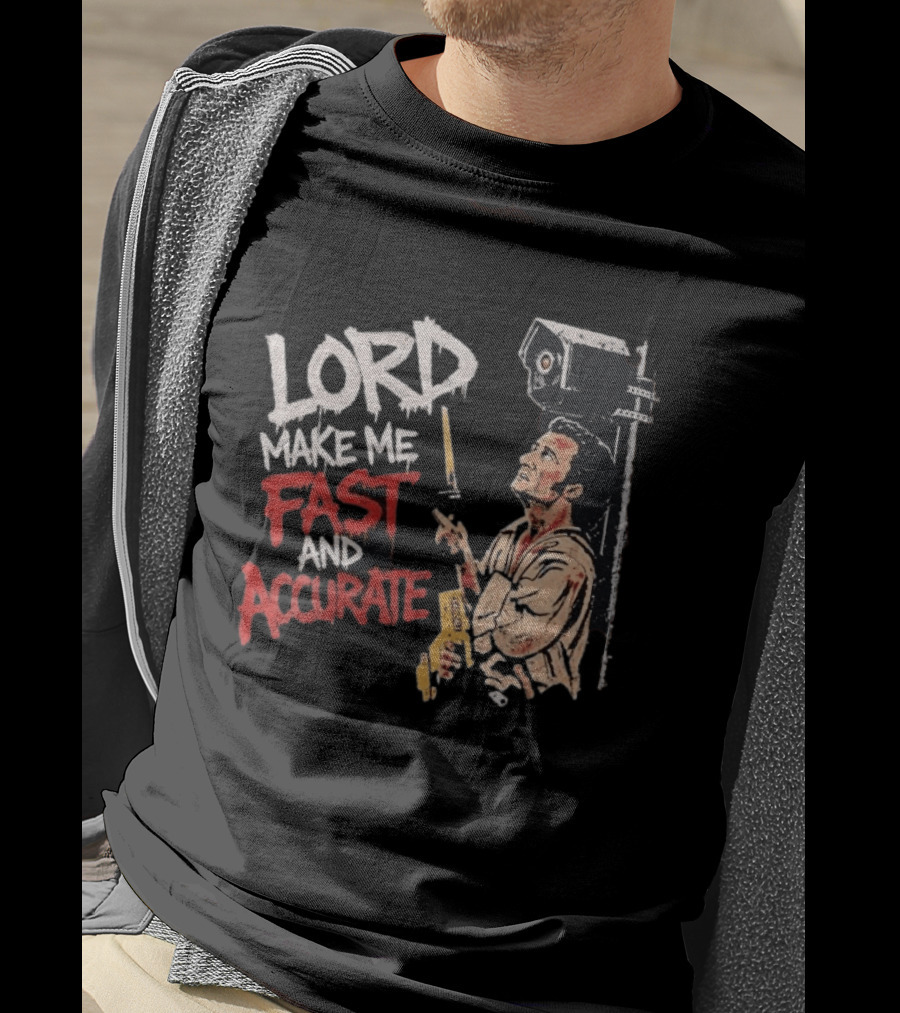 Lord Make Me Fast And Accurate Star Wars Lightsaber Jedi T-Shirt