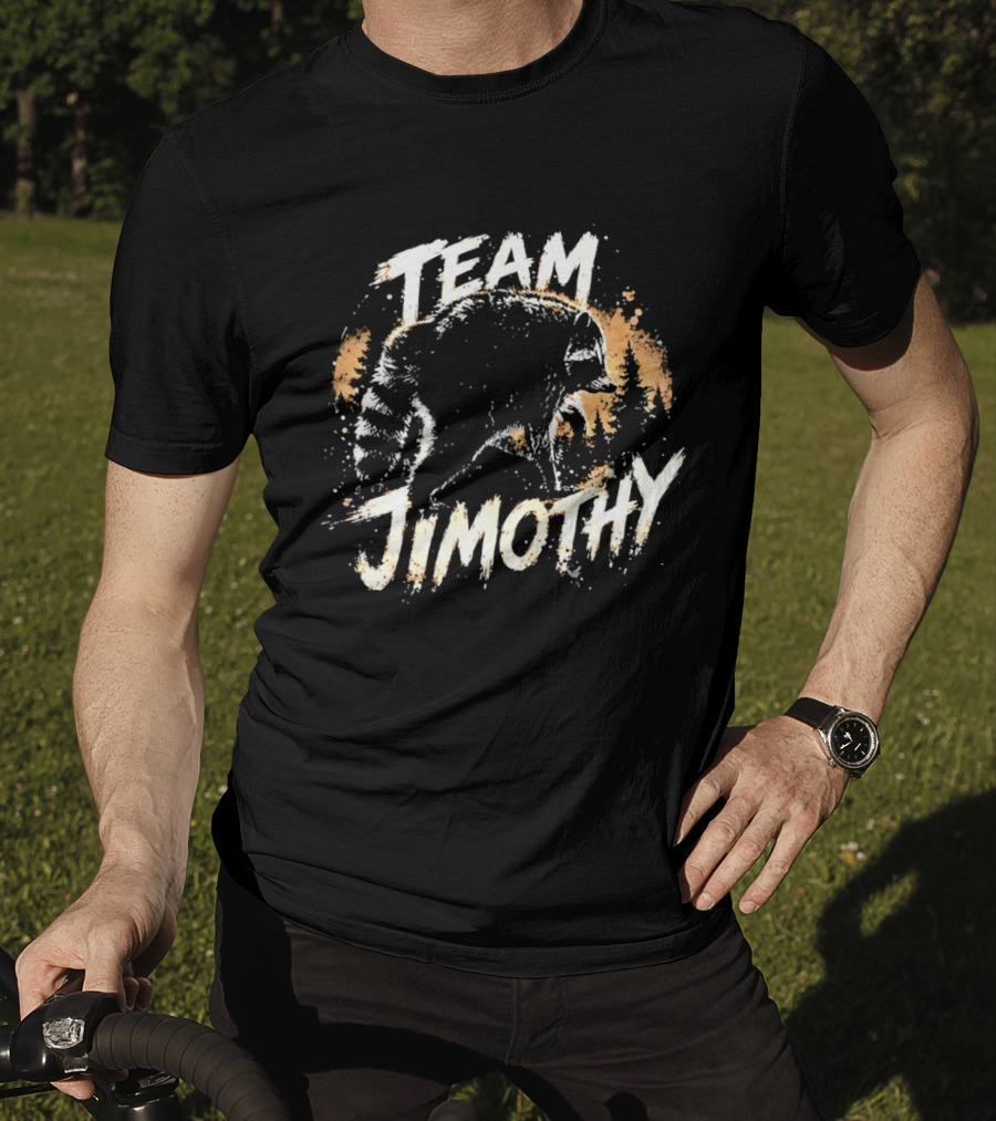 Team Jimothy Distressed Raccoon T-Shirt
