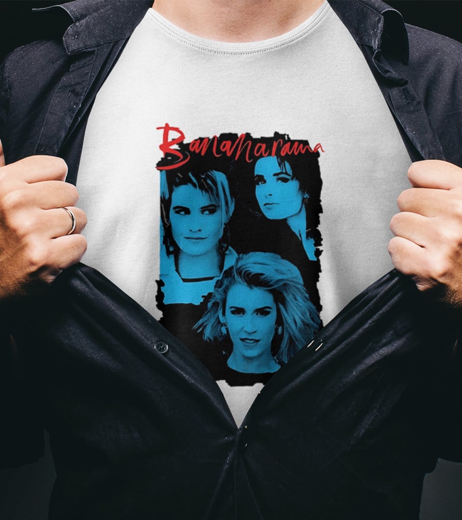 Bananarama True Confessions Album Cover Retro Blue T-Shirt