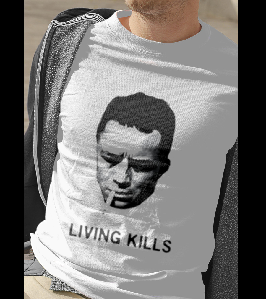 Living Kills Albert Camus Smoking T-Shirt