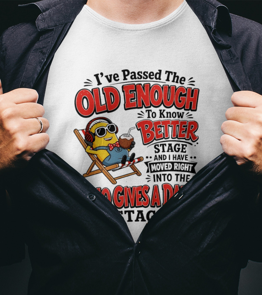 Minion I've Passed The Old Enough To Know Better Stage Who Gives A Damn Stage T-Shirt