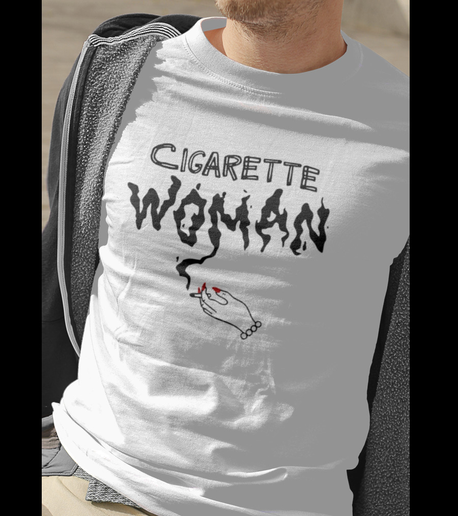 Cigarette Woman Smoking Hand T-Shirt