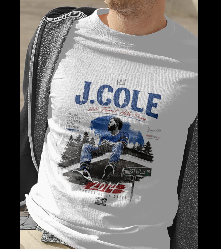 J Cole 2014 Forest Hills Drive Dreamville Rap Music Album Cover T-Shirt