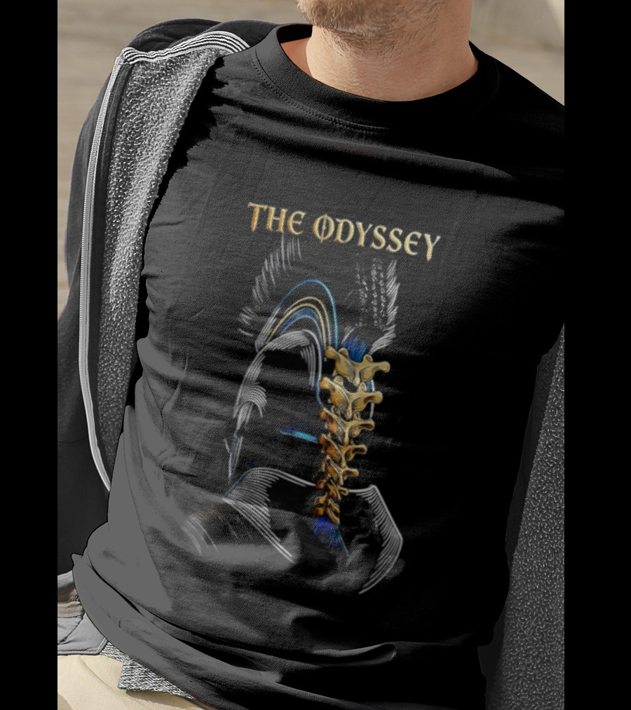 The Odyssey 2026 Agamemnon Warrior Helmet And Spine T-Shirt