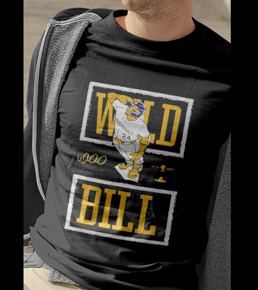 Wild Bill Nationals No 24 Baseball Player Batting Pose T-Shirt
